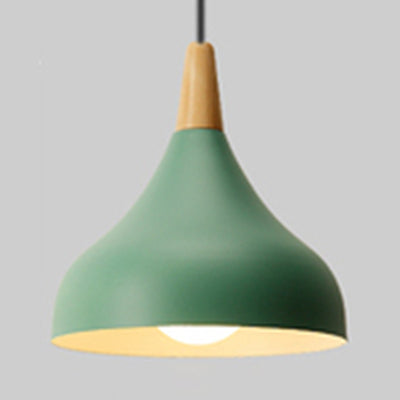 Metal Onion Ceiling Pendant Light Kindergarten One Light Macaron Loft Pendant Lamp Green Clearhalo 'Ceiling Lights' 'Modern Pendants' 'Modern' 'Pendant Lights' 'Pendants' Lighting' 126114