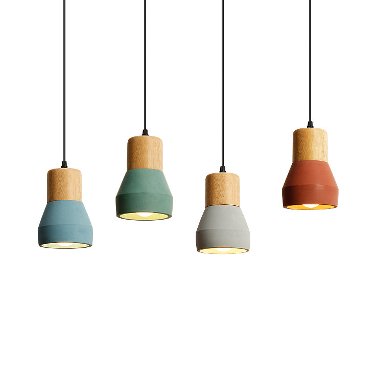 Cement Torch Shaped Pendant Lamp Single Light Nordic Style Pendant Light for Tea Station Clearhalo 'Ceiling Lights' 'Modern Pendants' 'Modern' 'Pendant Lights' 'Pendants' Lighting' 126226