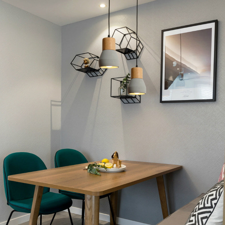 Cement Torch Shaped Pendant Lamp Single Light Nordic Style Pendant Light for Tea Station Clearhalo 'Ceiling Lights' 'Modern Pendants' 'Modern' 'Pendant Lights' 'Pendants' Lighting' 126232