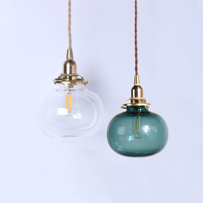 Modern Oval Pendant Light with Brass Lamp Socket Glass 1 Light Suspension Light for Cloth Shop Clearhalo 'Ceiling Lights' 'Glass shade' 'Glass' 'Modern Pendants' 'Modern' 'Pendant Lights' 'Pendants' Lighting' 126600