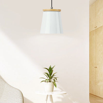 Tapered Shade Balcony Hallway Hanging Light Metal Single Light Nordic Style Pendant Lamp Clearhalo 'Ceiling Lights' 'Modern Pendants' 'Modern' 'Pendant Lights' 'Pendants' Lighting' 126829