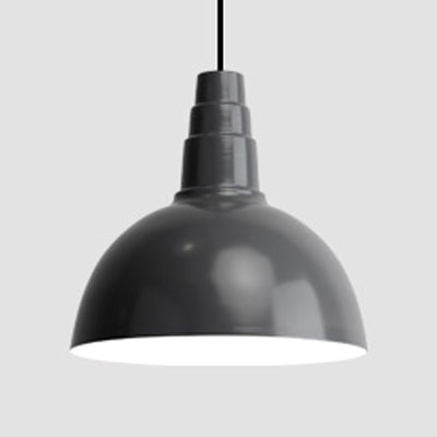 Nordic Style Bowl Hanging Light with Adjustable 1 Light Metal Hanging Light for Office Study Room Grey Clearhalo 'Ceiling Lights' 'Modern Pendants' 'Modern' 'Pendant Lights' 'Pendants' Lighting' 126863