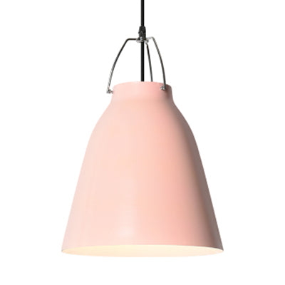 Candy Colored Bucket Hanging Light 1 Light Macaron Aluminum Pedant Light in Dark Blue/Light Blue/Pink for Office Kitchen Pink Clearhalo 'Ceiling Lights' 'Modern Pendants' 'Modern' 'Pendant Lights' 'Pendants' Lighting' 126880