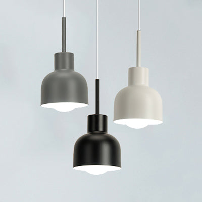 Modern Style Domed Pendant Light Single Head Aluminium Hanging Light for Restaurant Foyer Clearhalo 'Ceiling Lights' 'Modern Pendants' 'Modern' 'Pendant Lights' 'Pendants' Lighting' 126980