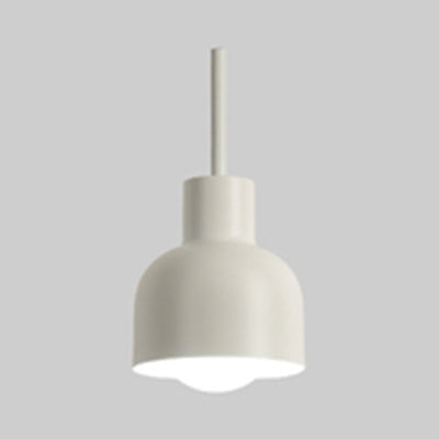 Modern Style Domed Pendant Light Single Head Aluminium Hanging Light for Restaurant Foyer White Clearhalo 'Ceiling Lights' 'Modern Pendants' 'Modern' 'Pendant Lights' 'Pendants' Lighting' 126981