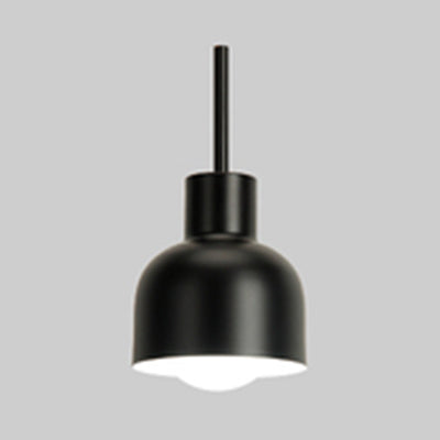 Modern Style Domed Pendant Light Single Head Aluminium Hanging Light for Restaurant Foyer Black Clearhalo 'Ceiling Lights' 'Modern Pendants' 'Modern' 'Pendant Lights' 'Pendants' Lighting' 126984