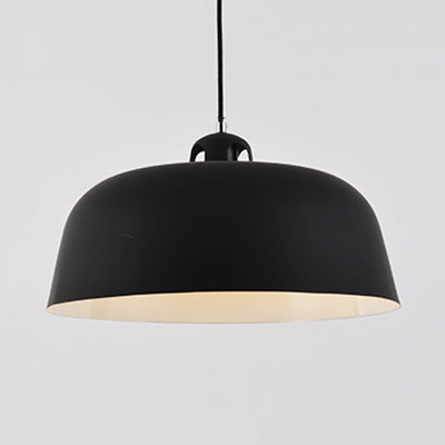 Porch Study Room Barn Hanging Light Metal 10/14 Inch Wide Single Light Nordic Monochrome Pendant Lamp Clearhalo 'Ceiling Lights' 'Modern Pendants' 'Modern' 'Pendant Lights' 'Pendants' Lighting' 127035