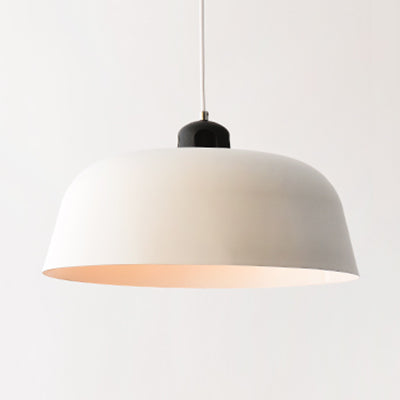 Porch Study Room Barn Hanging Light Metal 10/14 Inch Wide Single Light Nordic Monochrome Pendant Lamp Clearhalo 'Ceiling Lights' 'Modern Pendants' 'Modern' 'Pendant Lights' 'Pendants' Lighting' 127037