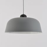 Porch Study Room Barn Hanging Light Metal 10/14 Inch Wide Single Light Nordic Monochrome Pendant Lamp Grey Clearhalo 'Ceiling Lights' 'Modern Pendants' 'Modern' 'Pendant Lights' 'Pendants' Lighting' 127038