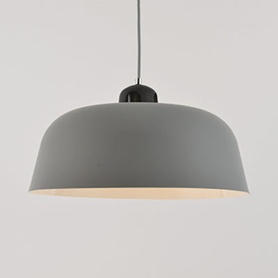 Porch Study Room Barn Hanging Light Metal 10/14 Inch Wide Single Light Nordic Monochrome Pendant Lamp Clearhalo 'Ceiling Lights' 'Modern Pendants' 'Modern' 'Pendant Lights' 'Pendants' Lighting' 127039