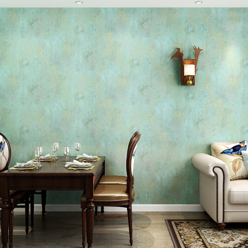 Retro Distressed Wallpaper Roll for Dining Room 33' x 20.5" Wall Covering in Pastel Color Light Blue Clearhalo 'Modern wall decor' 'Modern' 'Wallpaper' Wall Decor' 1274070