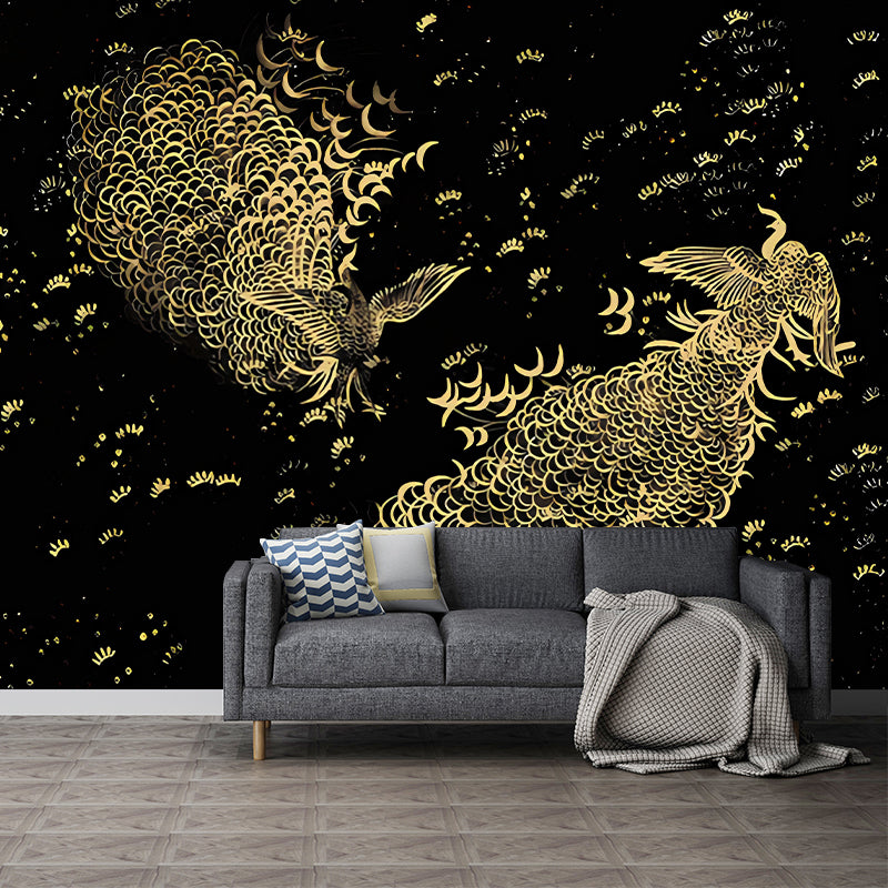 Photo Custom Mural Living Room Decoration Peacock Picture of