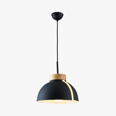 Nordic 1 Light Suspension Light with Metal Shade Pink/White/Black Dome Ceiling Pendant Light Black Clearhalo 'Ceiling Lights' 'Modern Pendants' 'Modern' 'Pendant Lights' 'Pendants' Lighting' 127602