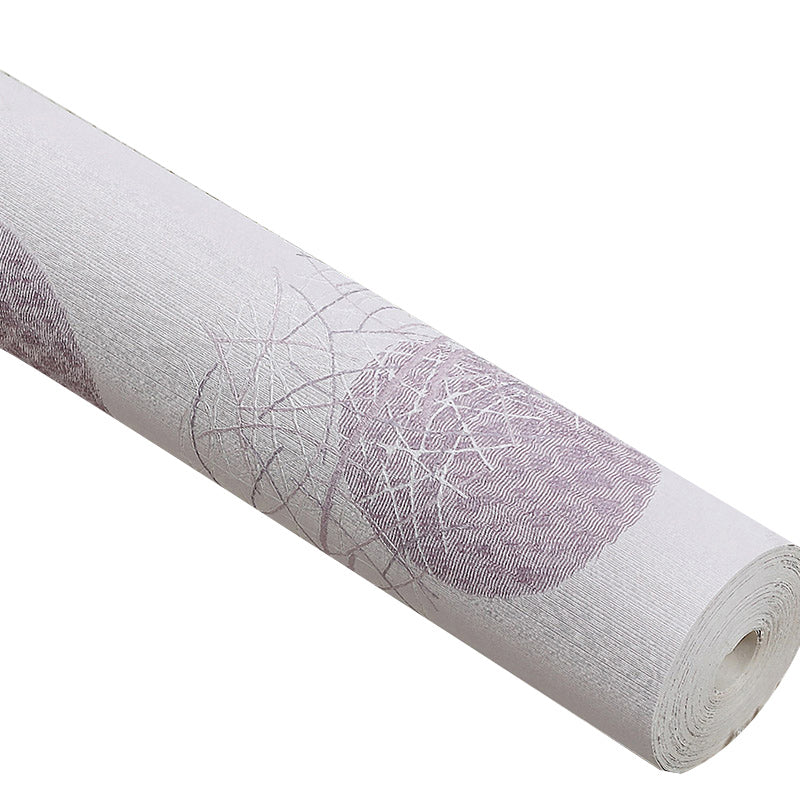 Nordic Dotty Wallpaper Roll Paper Moisture Resistant Purple Wall Decor for Living Room Clearhalo 'Modern wall decor' 'Modern' 'Wallpaper' Wall Decor' 1277601