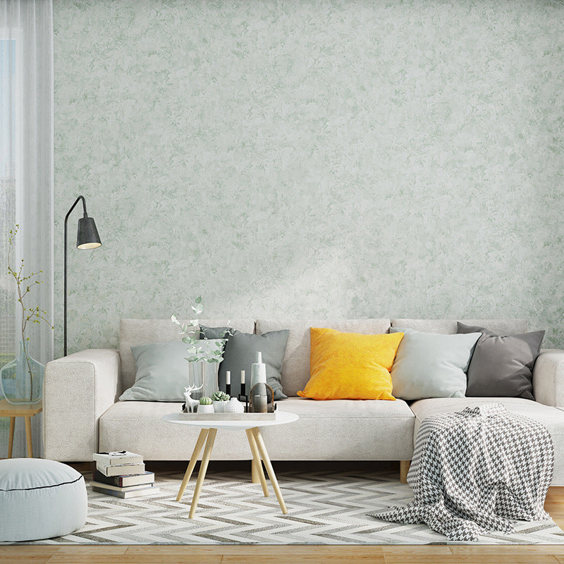 Floral Print Wallpaper Roll Soft Color Modernist Wall Art for Living Room, 33' x 20.5" Gray-Green Clearhalo 'Modern wall decor' 'Modern' 'Wallpaper' Wall Decor' 1277613