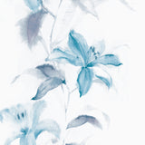 Rural Watercolor Lilies Wallpaper Soft Color Stain Resistant Wall Art for Dining Room Clearhalo 'Country wall decor' 'Rustic' 'Wallpaper' Wall Decor' 1277652