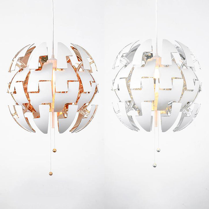 Gold/Silver Exploding Ceiling Pendant 1 Light Modern Metal Hang Lamp Light for Restaurant Clearhalo 'Ceiling Lights' 'Modern Pendants' 'Modern' 'Pendant Lights' 'Pendants' Lighting' 128020