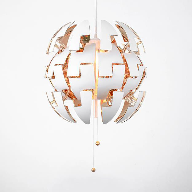 Gold/Silver Exploding Ceiling Pendant 1 Light Modern Metal Hang Lamp Light for Restaurant Gold Clearhalo 'Ceiling Lights' 'Modern Pendants' 'Modern' 'Pendant Lights' 'Pendants' Lighting' 128022