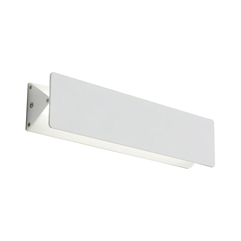 Modernism Style Linear Wall Light Sconce Aluminum Warm/White Light LED Living Room Wall Lamp in White, 7"/14" Wide Clearhalo 'Cast Iron' 'Glass' 'Industrial' 'Modern wall lights' 'Modern' 'Tiffany' 'Traditional wall lights' 'Wall Lamps & Sconces' 'Wall Lights' Lighting' 128156