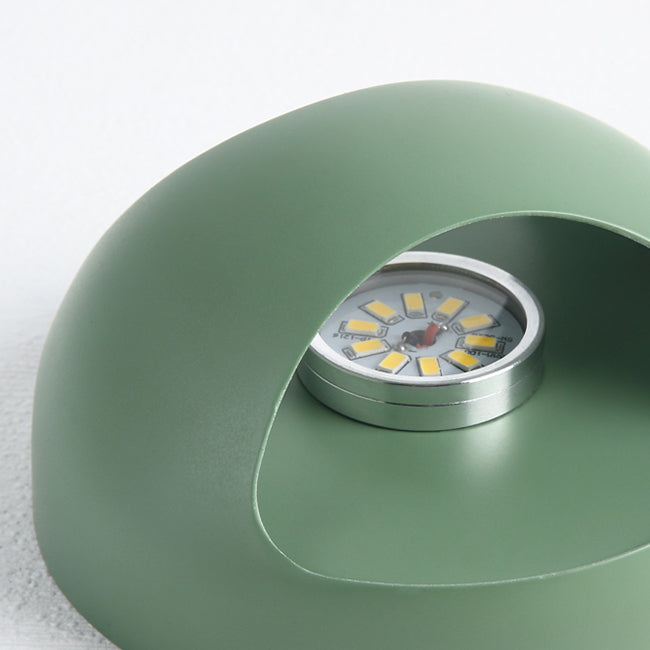 Round Wall Mounted Lamp Nordic Metal LED Sconce Light Fixture in Yellow/Grey/Green Clearhalo 'Cast Iron' 'Glass' 'Industrial' 'Modern wall lights' 'Modern' 'Tiffany' 'Traditional wall lights' 'Wall Lamps & Sconces' 'Wall Lights' Lighting' 128229