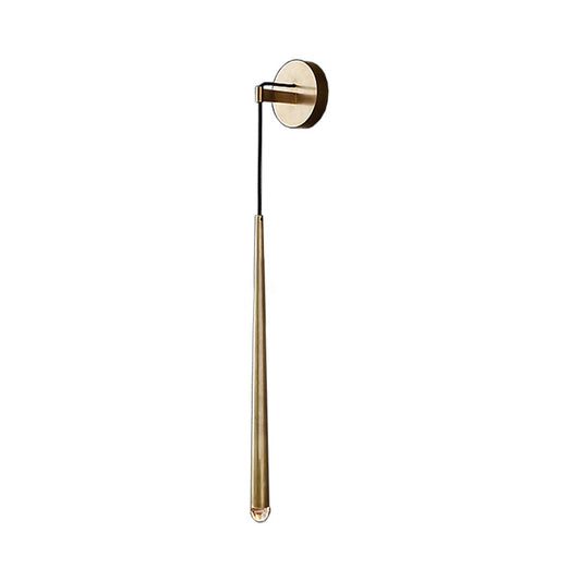 Modern Stylish Water Drop Wall Sconce Fixture Metal Integrated LED Living Room Wall Light in Gold Gold Clearhalo 'Cast Iron' 'Glass' 'Industrial' 'Modern wall lights' 'Modern' 'Tiffany' 'Traditional wall lights' 'Wall Lamps & Sconces' 'Wall Lights' Lighting' 128279
