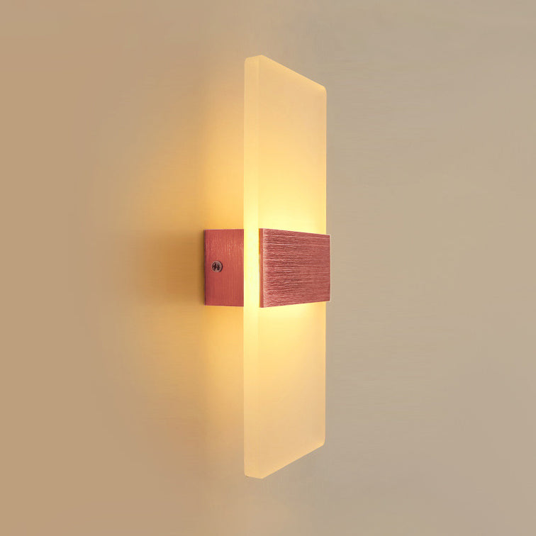 Oval/Rectangular/Convex Wall Sconce Modern 8"/10.5" Wide LED Acrylic Wall Lighting Fixture in Warm/White/Natural Light Clearhalo 'Modern wall lights' 'Modern' 'Wall Lamps & Sconces' 'Wall Lights' Lighting' 128423