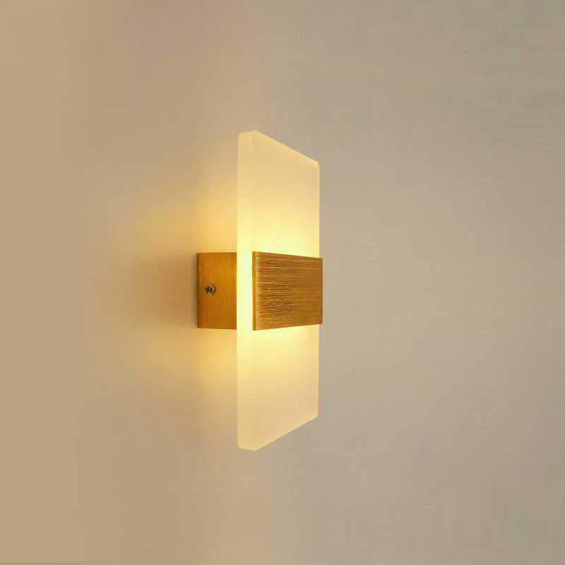 Oval/Rectangular/Convex Wall Sconce Modern 8"/10.5" Wide LED Acrylic Wall Lighting Fixture in Warm/White/Natural Light Clearhalo 'Modern wall lights' 'Modern' 'Wall Lamps & Sconces' 'Wall Lights' Lighting' 128424