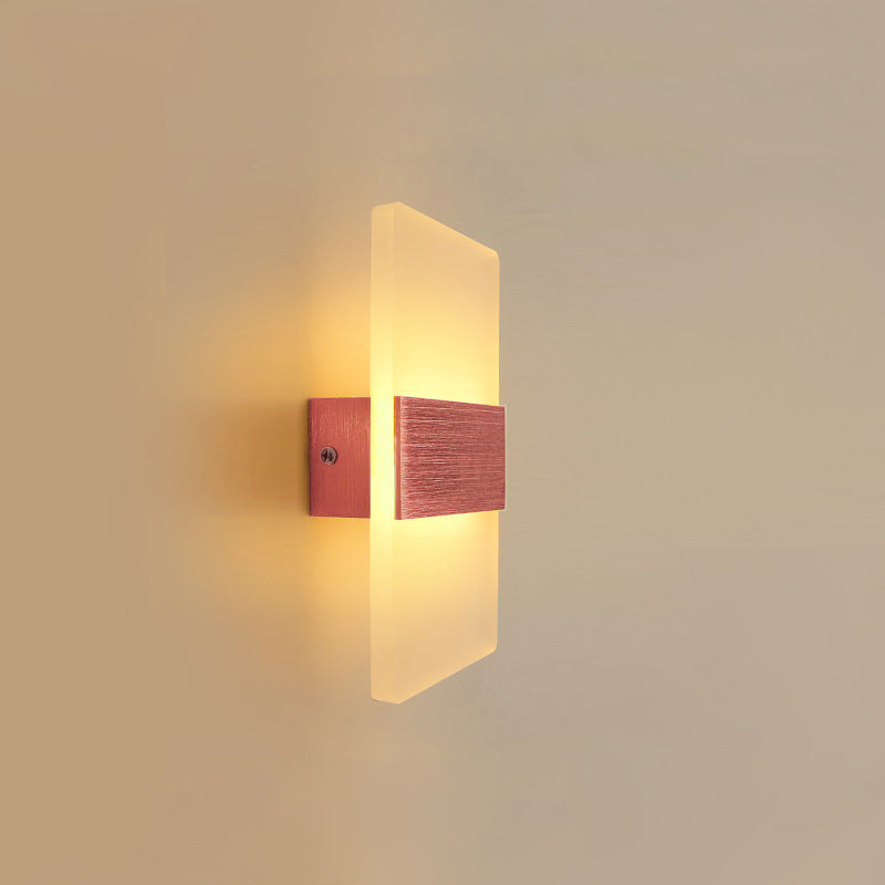 Oval/Rectangular/Convex Wall Sconce Modern 8"/10.5" Wide LED Acrylic Wall Lighting Fixture in Warm/White/Natural Light Clearhalo 'Modern wall lights' 'Modern' 'Wall Lamps & Sconces' 'Wall Lights' Lighting' 128425