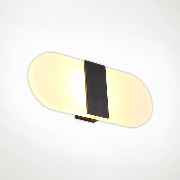 Oval/Rectangular/Convex Wall Sconce Modern 8"/10.5" Wide LED Acrylic Wall Lighting Fixture in Warm/White/Natural Light Clearhalo 'Modern wall lights' 'Modern' 'Wall Lamps & Sconces' 'Wall Lights' Lighting' 128430