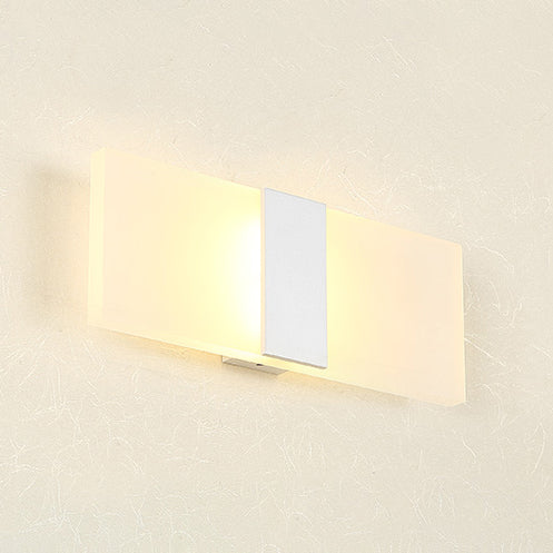 Oval/Rectangular/Convex Wall Sconce Modern 8"/10.5" Wide LED Acrylic Wall Lighting Fixture in Warm/White/Natural Light Clearhalo 'Modern wall lights' 'Modern' 'Wall Lamps & Sconces' 'Wall Lights' Lighting' 128434