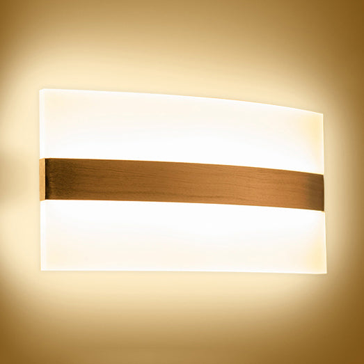 Oval/Rectangular/Convex Wall Sconce Modern 8"/10.5" Wide LED Acrylic Wall Lighting Fixture in Warm/White/Natural Light Clearhalo 'Modern wall lights' 'Modern' 'Wall Lamps & Sconces' 'Wall Lights' Lighting' 128440