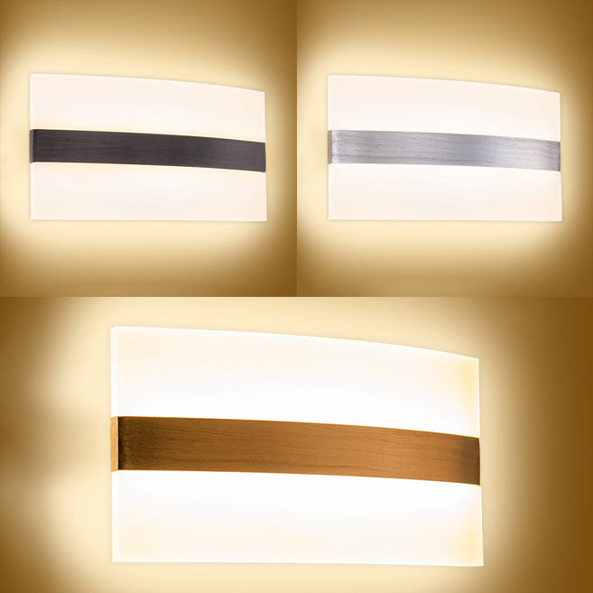 Oval/Rectangular/Convex Wall Sconce Modern 8"/10.5" Wide LED Acrylic Wall Lighting Fixture in Warm/White/Natural Light Clearhalo 'Modern wall lights' 'Modern' 'Wall Lamps & Sconces' 'Wall Lights' Lighting' 128443