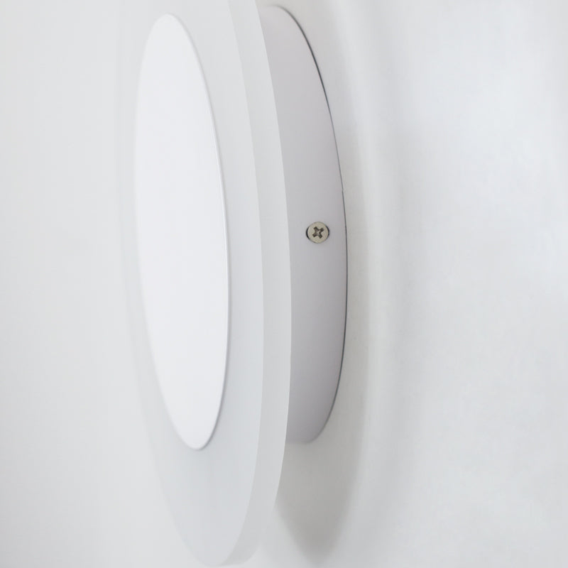 Halo Ring Acrylic Wall Lighting Fixture Simple LED White Wall Sconce Lamp in Warm/White Light Clearhalo 'Modern wall lights' 'Modern' 'Wall Lamps & Sconces' 'Wall Lights' Lighting' 128448