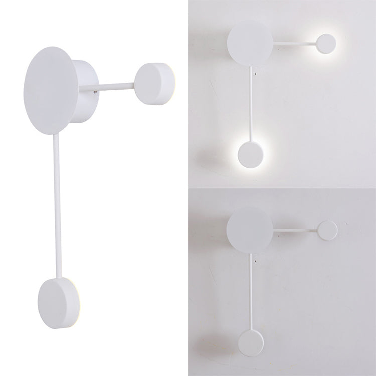 Black/White Sputnik Wall Sconce Light Fixture Modern LED 2/3/6 Lights Acrylic Wall Lamp in Warm/White Light Clearhalo 'Modern wall lights' 'Modern' 'Wall Lamps & Sconces' 'Wall Lights' Lighting' 128456