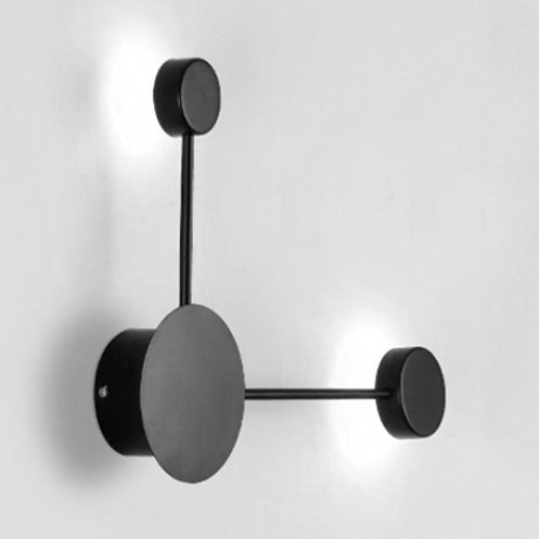 Black/White Sputnik Wall Sconce Light Fixture Modern LED 2/3/6 Lights Acrylic Wall Lamp in Warm/White Light 2.0 Black White Clearhalo 'Modern wall lights' 'Modern' 'Wall Lamps & Sconces' 'Wall Lights' Lighting' 128457