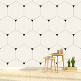 Beige Honeycomb Wall Covering Murals Geometric Simple Washable Wall Art for Home Clearhalo 'Wall Decor' 'Wall Mural' 1289138