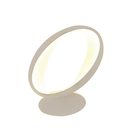 Oval Shaped Dining Room Wall Light Acrylic Modern Style White Sconce Light in White/Warm Clearhalo 'Wall Lamps & Sconces' 'Wall Lights' Lighting' 129405