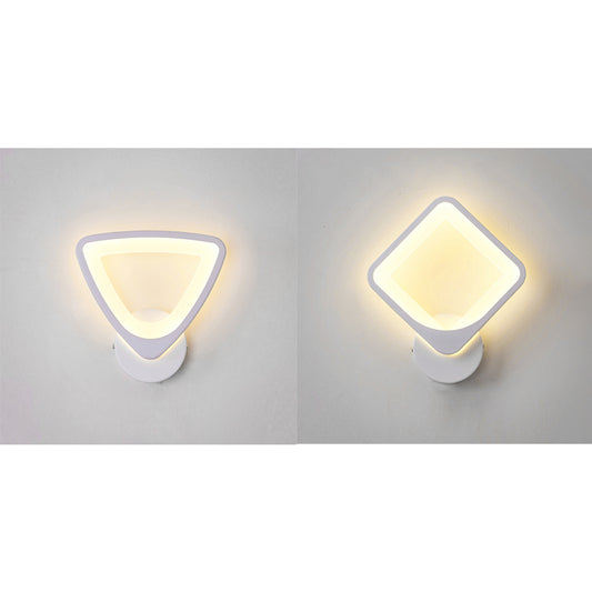 Contemporary Slim LED Wall Light Acrylic Sconce Light in White for Living Room Stair Clearhalo 'Wall Lamps & Sconces' 'Wall Lights' Lighting' 129410