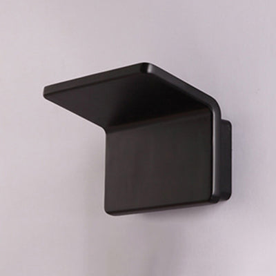 4"/8" Wide Bend Square Wall Lamp Contemporary Style Aluminum LED Black/White Sconce Light Fixture Clearhalo 'Cast Iron' 'Glass' 'Industrial' 'Modern wall lights' 'Modern' 'Tiffany' 'Traditional wall lights' 'Wall Lamps & Sconces' 'Wall Lights' Lighting' 129506