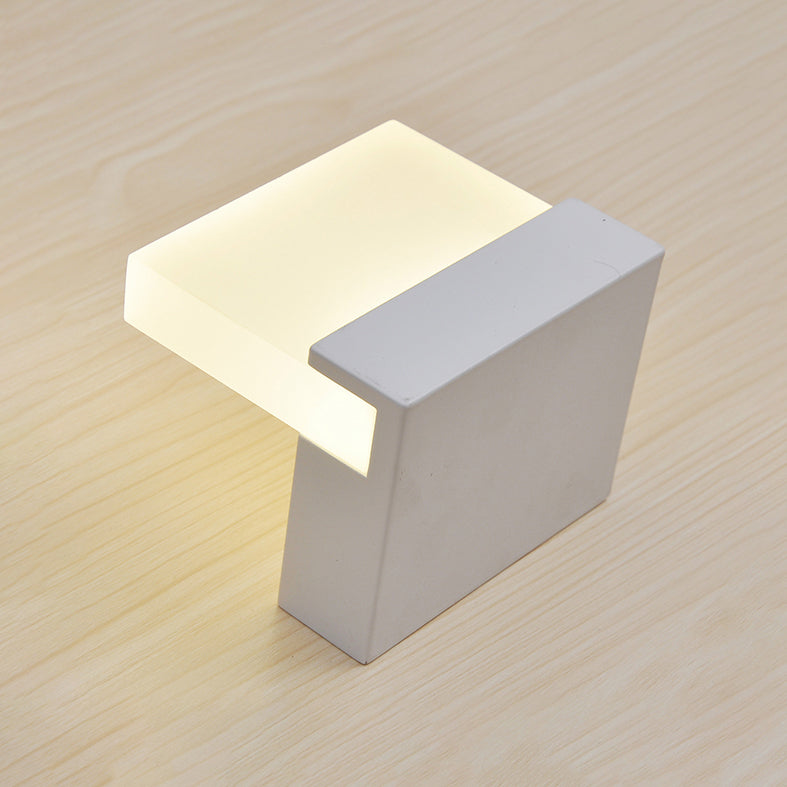 Acrylic Slab Sconce Light Minimalist LED 1 Light Wall Lighting Ideas in Warm/White Light Clearhalo 'Modern wall lights' 'Modern' 'Wall Lamps & Sconces' 'Wall Lights' Lighting' 129530