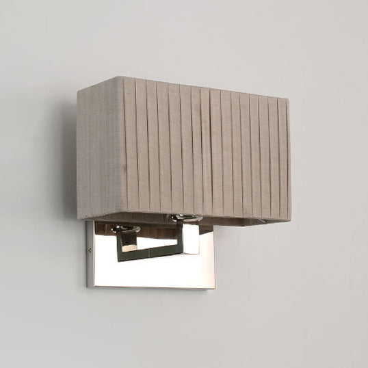 Contemporary Rectangle Sconce Light Fixture Fabric LED Wall Sconce Lighting in Beige Clearhalo 'Cast Iron' 'Glass' 'Industrial' 'Modern wall lights' 'Modern' 'Tiffany' 'Traditional wall lights' 'Wall Lamps & Sconces' 'Wall Lights' Lighting' 130584