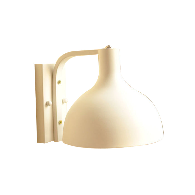 Contemporary Domed Wall Light Metal Single Light Sconce Lamp for Front Door Hallway Clearhalo 'Cast Iron' 'Glass' 'Industrial' 'Modern wall lights' 'Modern' 'Tiffany' 'Traditional wall lights' 'Wall Lamps & Sconces' 'Wall Lights' Lighting' 131397