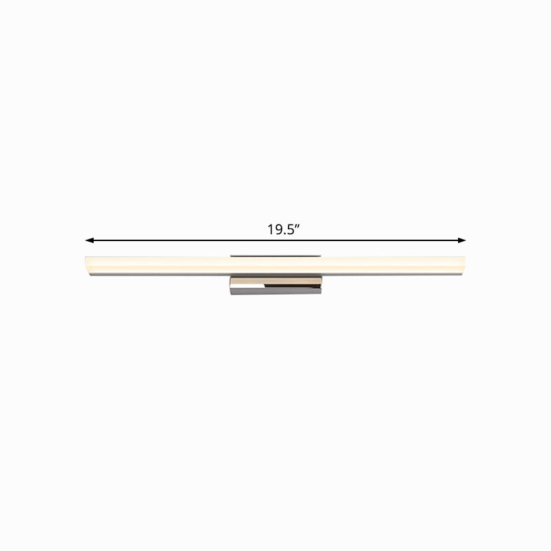 Ultra-Thin Vanity Lamp Nordic Acrylic 16"/20" Dia LED Indoor Sconce Light Fixture in Silver, Warm/White Light Clearhalo 'Cast Iron' 'Glass' 'Industrial' 'Modern wall lights' 'Modern' 'Tiffany' 'Traditional wall lights' 'Vanity Lights' 'Wall Lights' Lighting' 131946