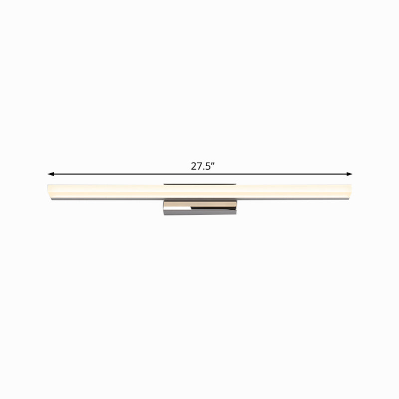 Ultra-Thin Vanity Lamp Nordic Acrylic 16"/20" Dia LED Indoor Sconce Light Fixture in Silver, Warm/White Light Clearhalo 'Cast Iron' 'Glass' 'Industrial' 'Modern wall lights' 'Modern' 'Tiffany' 'Traditional wall lights' 'Vanity Lights' 'Wall Lights' Lighting' 131948