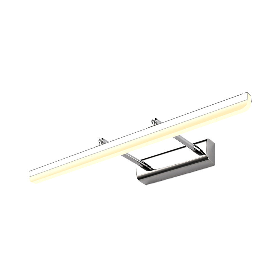 Acrylic Ultra-Thin Wall Sconce Contemporary Style 16"/19.5" Dia LED Vanity Lighting Fixture in Chrome, Warm/White Light Clearhalo 'Cast Iron' 'Glass' 'Industrial' 'Modern wall lights' 'Modern' 'Tiffany' 'Traditional wall lights' 'Vanity Lights' 'Wall Lights' Lighting' 132181