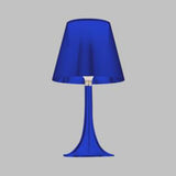 1 Light Reading Table Lighting with Cone White Glass Shade Modernist Red/Blue/Yellow Nightstand Lamp Clearhalo 'Lamps' 'Table Lamps' Lighting' 133738