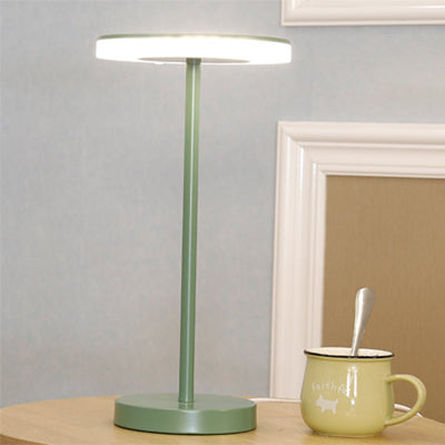 Macaron Style Rounded Table Lamp Acrylic LED Living Room Table Lighting in Blue/Green, Warm/White Light Clearhalo 'Lamps' 'Table Lamps' Lighting' 133899