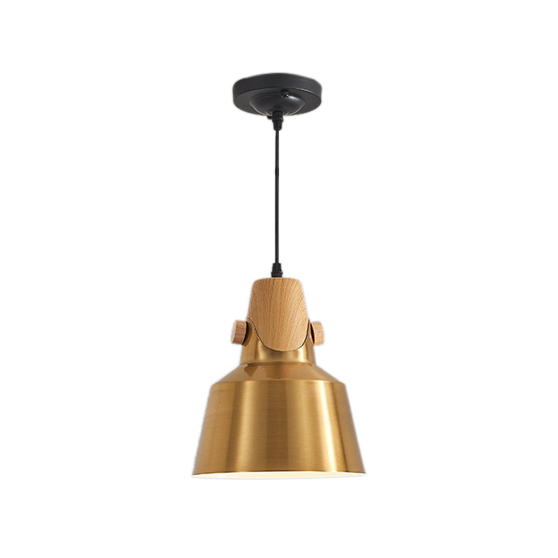 Dome Metal Pendant Lighting Modern 1 Light Brass Hanging Lamp Kit for Restaurant, 8.5"/14" Wide Clearhalo 'Ceiling Lights' 'Modern Pendants' 'Modern' 'Pendant Lights' 'Pendants' Lighting' 135144