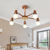 Bedroom Ceiling Lights Contemporary, Glass Ball Semi Flush Light Fixture with Antler for Children Clearhalo 'Ceiling Lights' 'Chandeliers' Lighting' options 13713