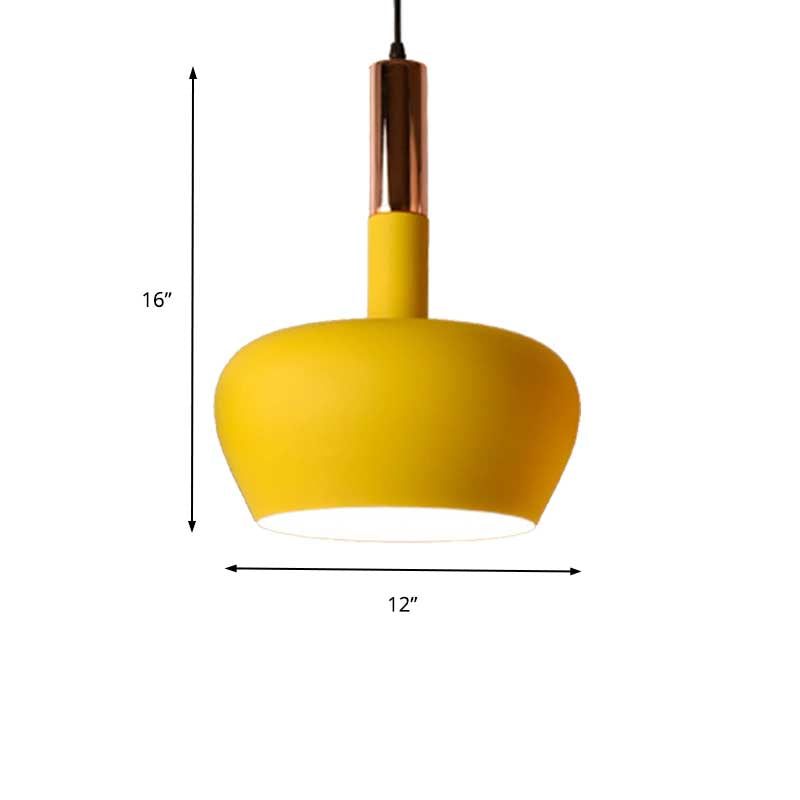 Wine Glass Metal Hanging Pendant Light Modernism 1 Light Blue/Pink/Yellow Suspension Pendant Clearhalo 'Ceiling Lights' 'Modern Pendants' 'Modern' 'Pendant Lights' 'Pendants' Lighting' 137225